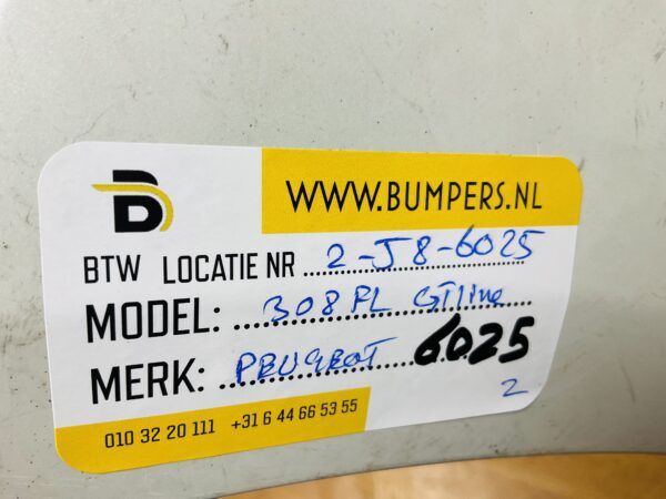 BUMPER Peugeot 308 GT-Line GTline Facelift 2016-2021 VOORBUMPER 2-J8-6025z