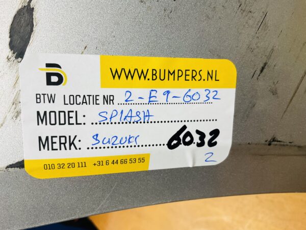 BUMPER Suzuki Splash VOORBUMPER 2-E9-6032z
