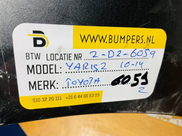 BUMPER Toyota Yaris 2 Facelift 2010-2014 VOORBUMPER 2-D2-6059z