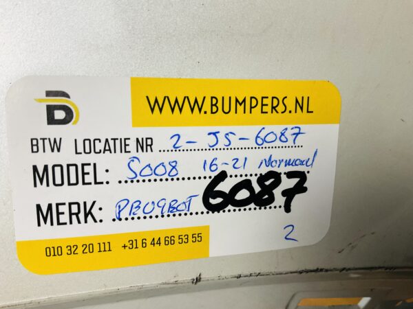 BUMPER Peugeot 5008 Normaal  2016-2021 VOORBUMPER 2-J5-6087z