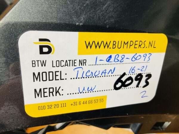 BUMPER Volkswagen Tiguan  2016-2021 VOORBUMPER 1-B8-6093z