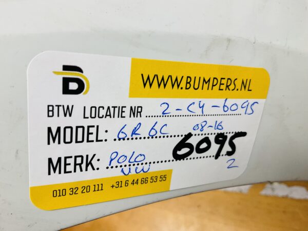 BUMPER Volkswagen Polo 6R 6C  2008-2016 VOORBUMPER 1-C4-6095z