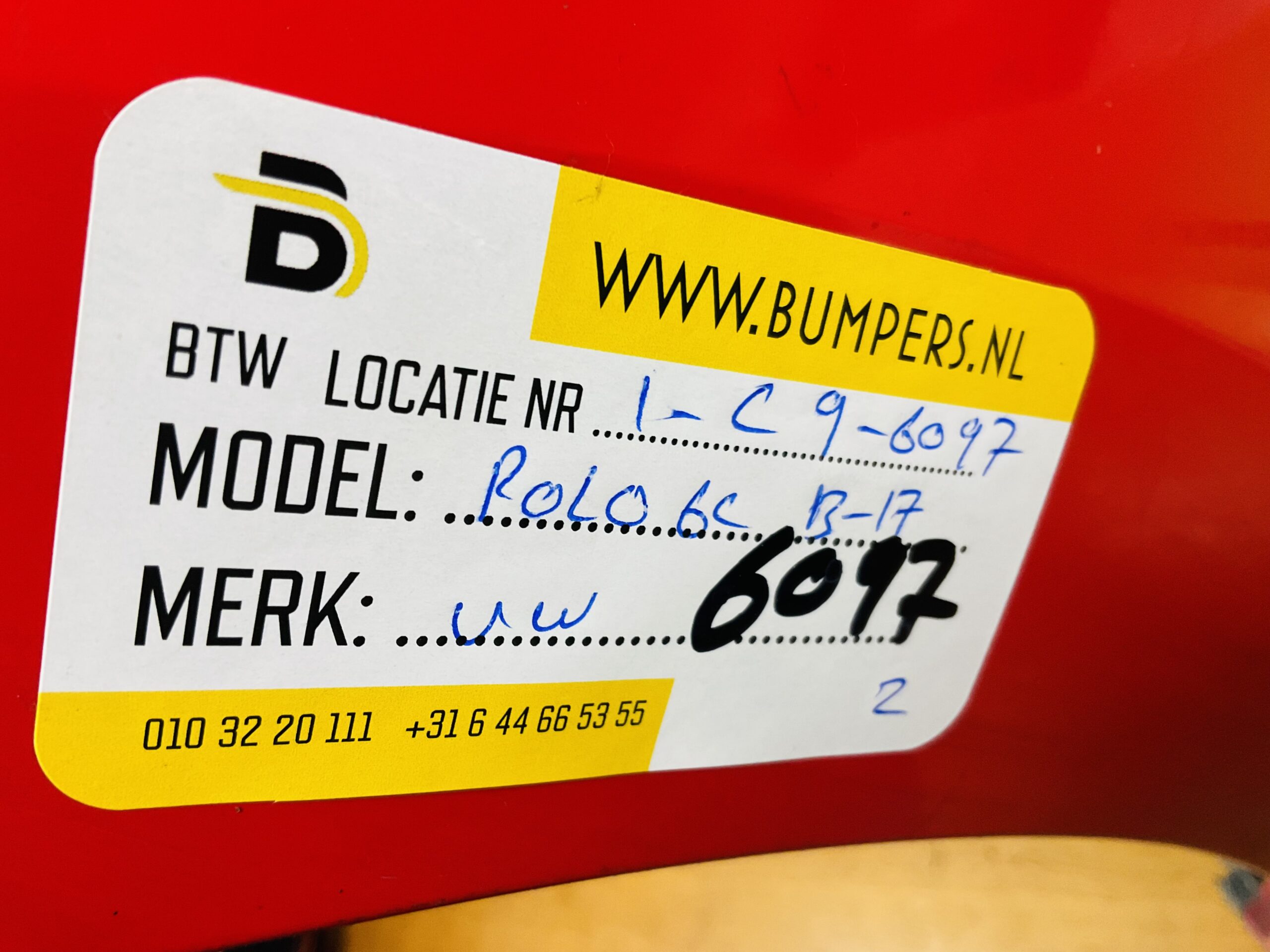 BUMPER Volkswagen Polo 6C 2013-2017 VOORBUMPER 1-C9-6097z