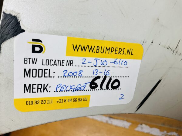 BUMPER Peugeot 2008  2013-2016 VOORBUMPER 2-J10-6110z