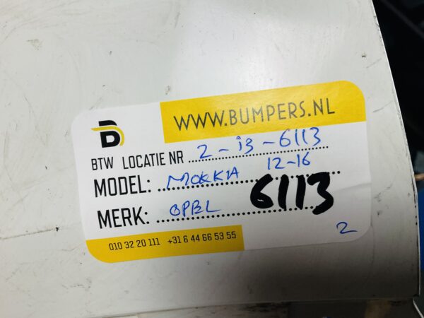 BUMPER Opel Mokka 2012-2016 VOORBUMPER 2-i3-6113z
