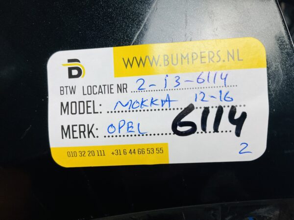 BUMPER Opel Mokka 2012-2016 VOORBUMPER 2-i3-6114z