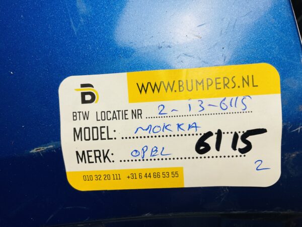 BUMPER Opel Mokka 2012-2016 VOORBUMPER 2-i3-6115z