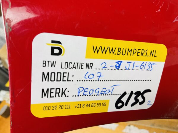 BUMPER Peugeot 107 2004-2007 VOORBUMPER 2-J1-6135z