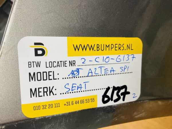 BUMPER Seat Altea 5P1 VOORBUMPER 2-C10-6137z