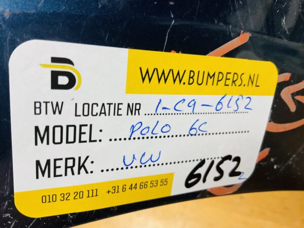 BUMPER Volkswagen Polo 6C 2013-2017  VOORBUMPER 1-C4-6152z