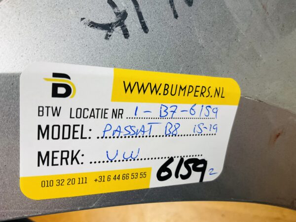BUMPER Volkswagen Passat 2015-2019  4xpdc kls VOORBUMPER 1-B7-6159z