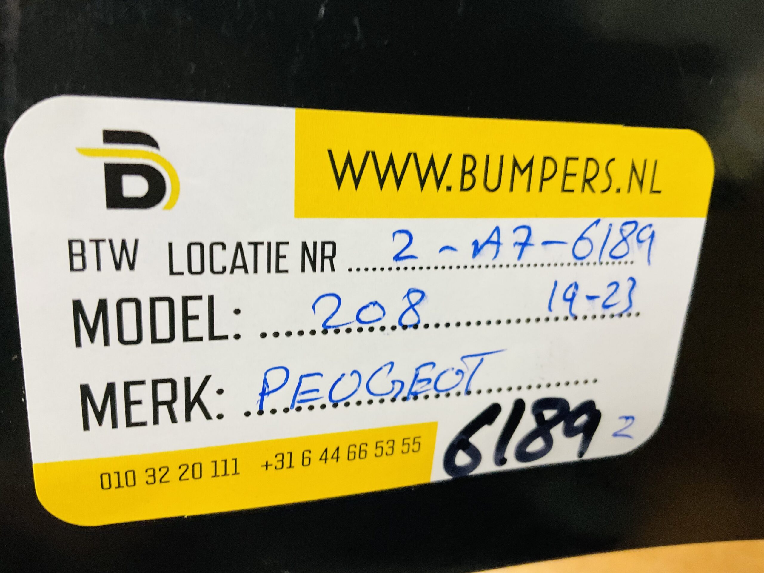 BUMPER Peugeot 208 2019-2023 VOORBUMPER 2-A7-6189z