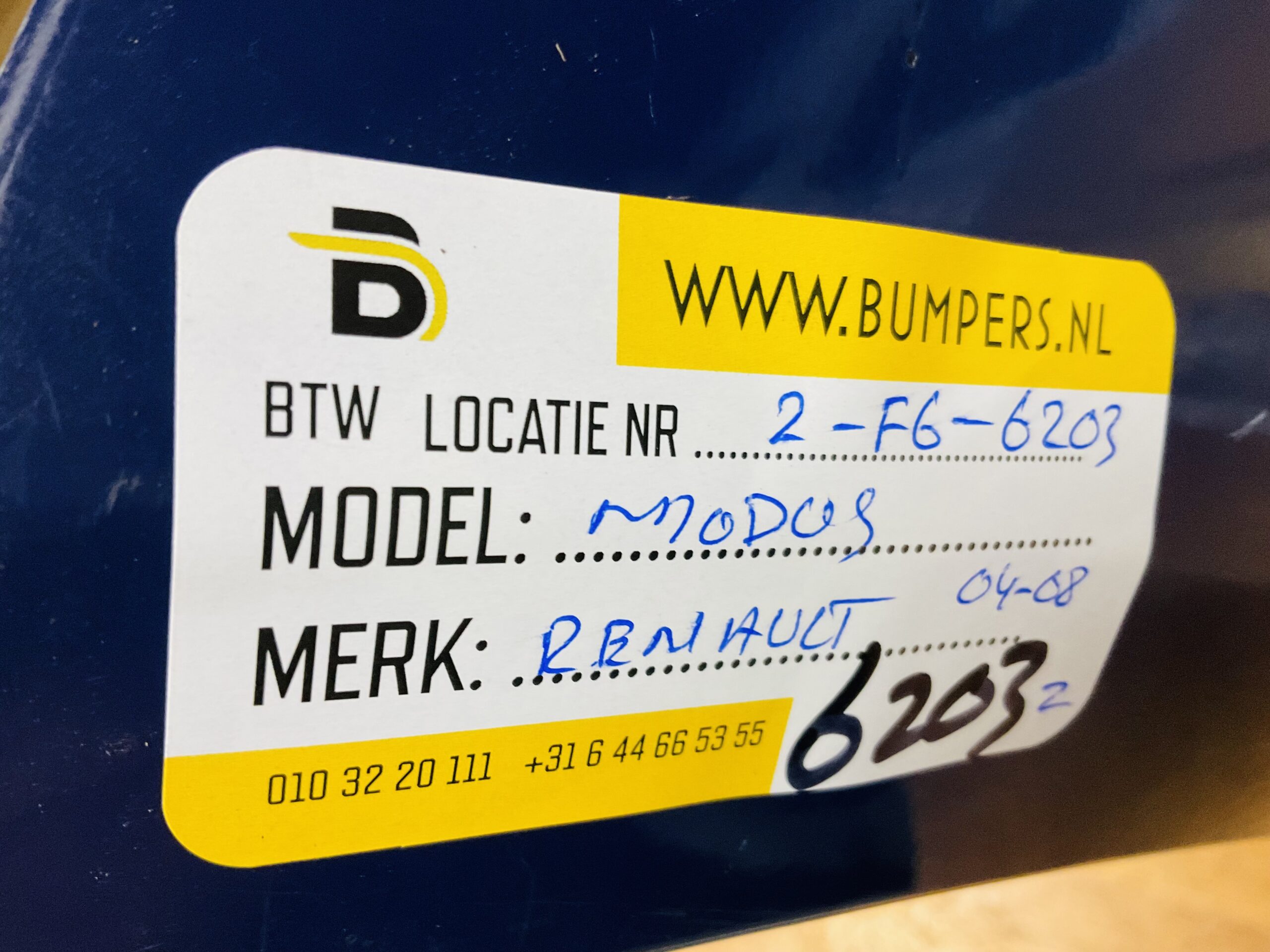 BUMPER Renault Scenic Modus 2004-2008 VOORBUMPER 2-F6-6203z