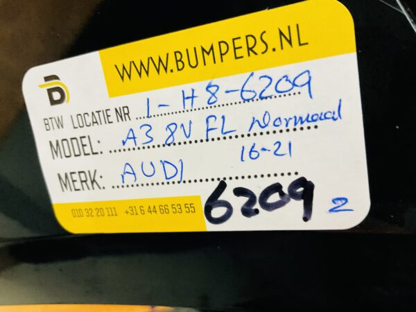BUMPER Audi A3 8V Facelift Normaal 2016-2021 kls VOORBUMPER 1-H8-6209z