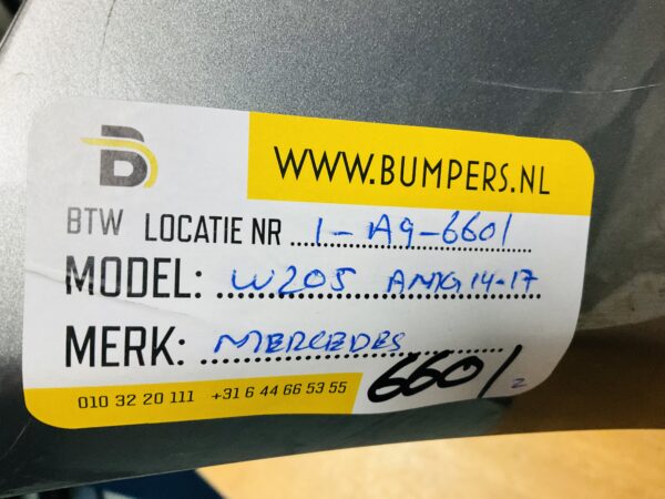 BUMPER Mercedes C Klasse W205 AMG 2014-2017 VOORBUMPER 1-A9-6601z