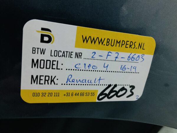 BUMPER Renault Clio 4 Facelift 2016-2019 VOORBUMPER 2-F7-6603z