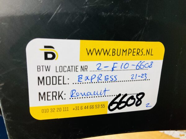 BUMPER Renault Express 2021-2023 VOORBUMPER 2-F10-6608z
