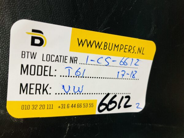 BUMPER Volkswagen T6 T61 2017-2018 VOORBUMPER 1-C5-6612z