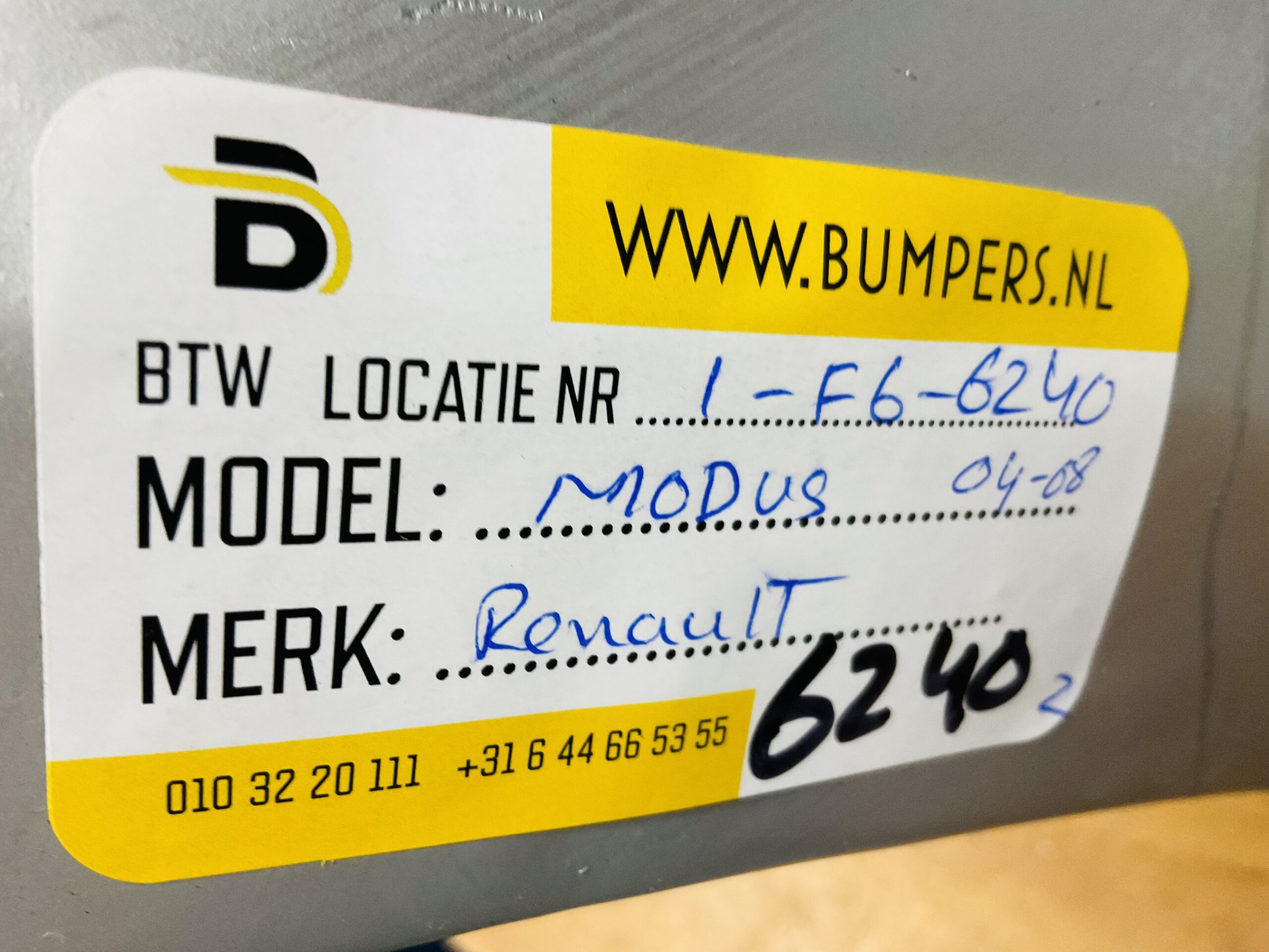 BUMPER Renault Scenic Modus 2004-2008 VOORBUMPER 2-F6-6240z