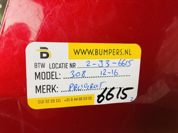 BUMPER Peugeot 308 2012-2016 VOORBUMPER 2-J3-6615z