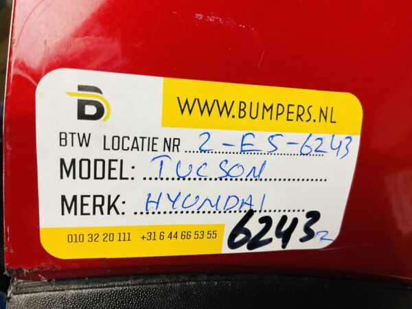 BUMPER Hyundai Tucson 2016-2021 VOORBUMPER 2-E5-6243z