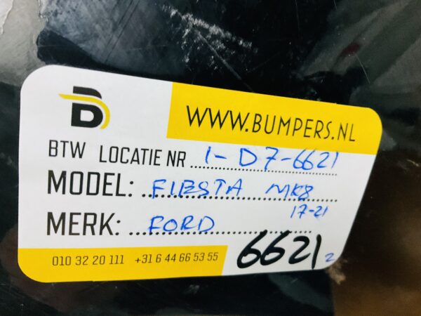 BUMPER Ford Fiesta MK8 2017-2021 VOORBUMPER 1-D7-6621z