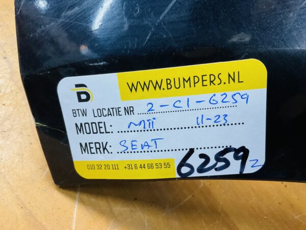 BUMPER Seat Mii 2011-2023 VOORBUMPER 2-C1-6259z