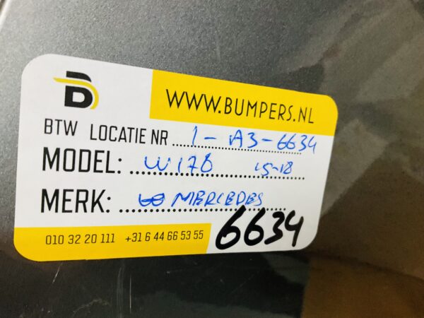 BUMPER Mercedes A Klasse W176 2015-2018 VOORBUMPER 1-A3-6634z