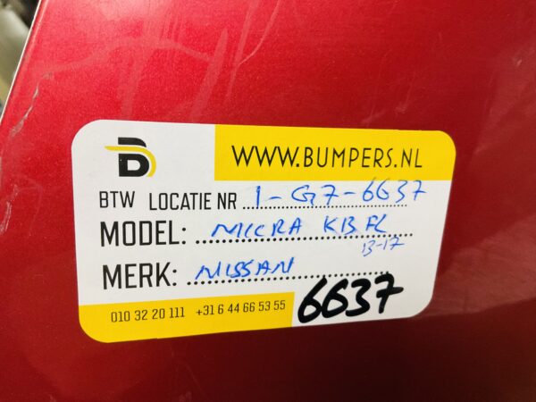 BUMPER Nissan Micra K13 Facelift 2013-2017 VOORBUMPER 1-G6-6637z