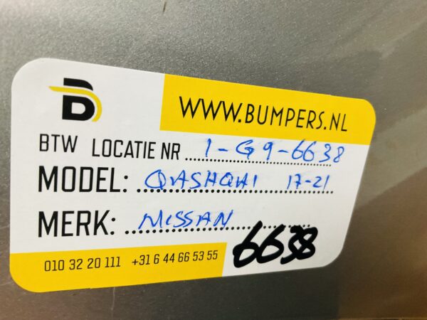 BUMPER Nissan Qashqai 2017-2021 VOORBUMPER 1-G9-6638z