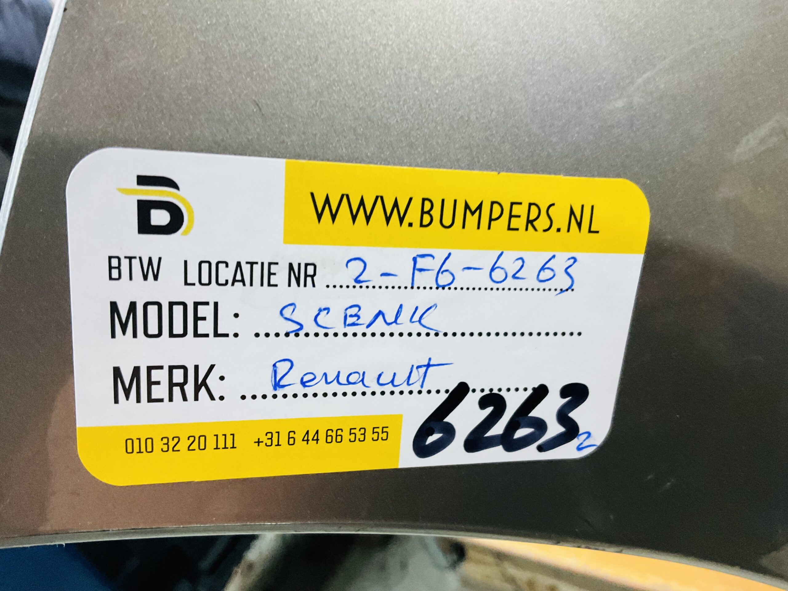 BUMPER Renault Scenic 2009-2012 VOORBUMPER 2-F6-6263z