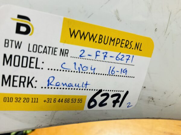 BUMPER Renault Clio 4 Facelift 2016-2019 VOORBUMPER 2-F7-6271z