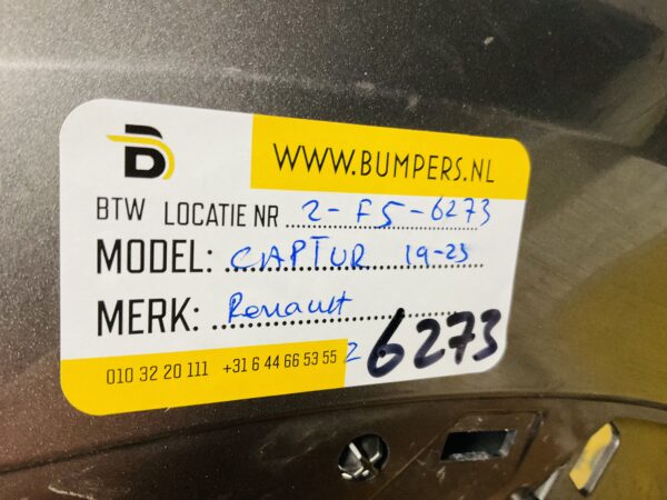 BUMPER Renault Captur 2019-2022 VOORBUMPER 2-F5-6273z
