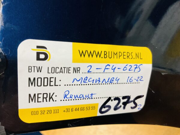 BUMPER Renault Megane 4 2016-2022 VOORBUMPER 2-F4-6275z