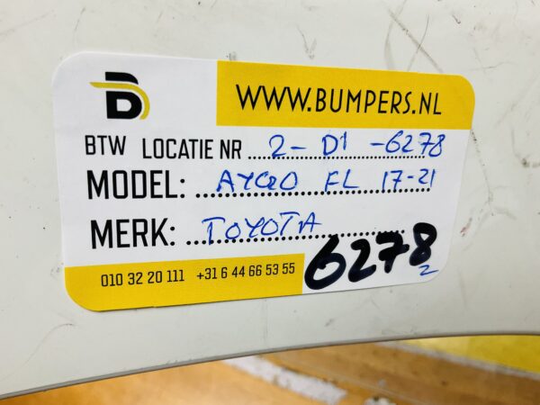 BUMPER Toyota Aygo Facelift 2017-2021 VOORBUMPER 2-D1-6278z