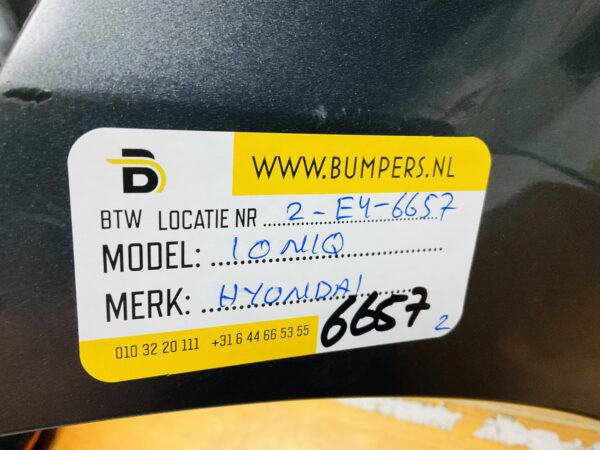 BUMPER Hyundai Ioniq VOORBUMPER 2-E4-6657z