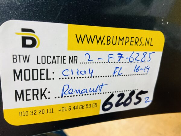 BUMPER Renault Clio 4 Facelift 2016-2019 VOORBUMPER 2-F7-6285z