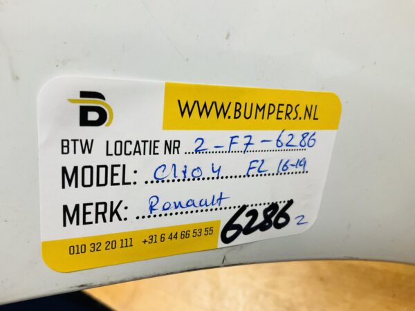 BUMPER Renault Clio 4 Facelift 2016-2019 VOORBUMPER 2-F7-6286z