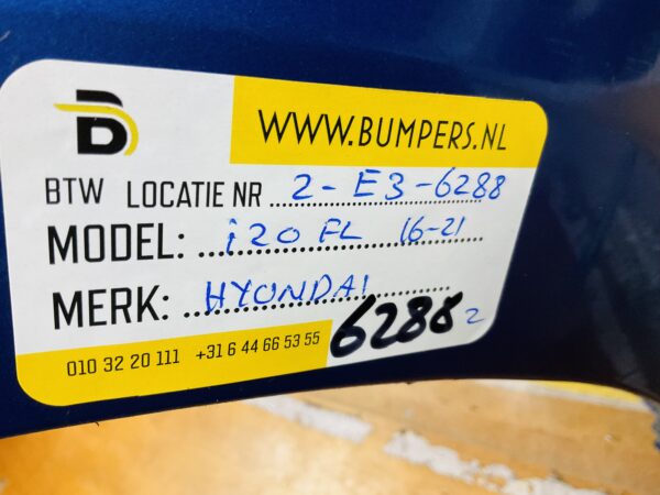 BUMPER Hyundai i20 Facelift 2016-2021 VOORBUMPER 2-E3-6288z