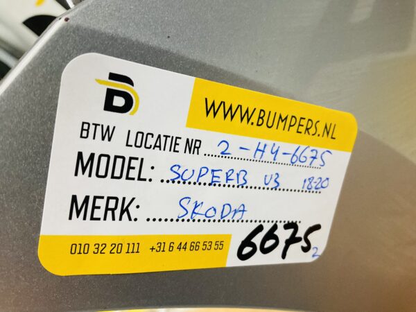 BBUMPER Skoda Superb  3V 2018-2020 VOORBUMPER 2-H4-6675z