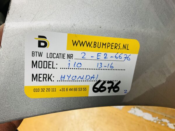 BUMPER Hyundai i10  2013-2016  VOORBUMPER 2-E2-6676z
