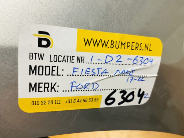 BUMPER Ford Fiesta MK8  2017-2022 VOORBUMPER 1-D2-6304z