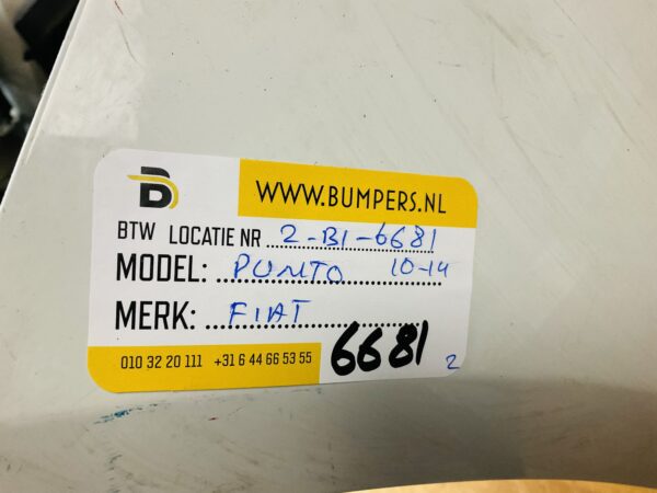 BUMPER Fiat Punto 2010-2014 VOORBUMPER 2-B1-6681z