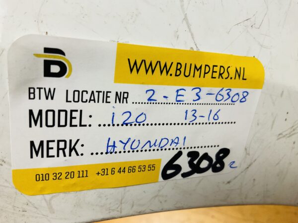 BUMPER Hyundai i20  2013-2016 VOORBUMPER 2-E3-6308z