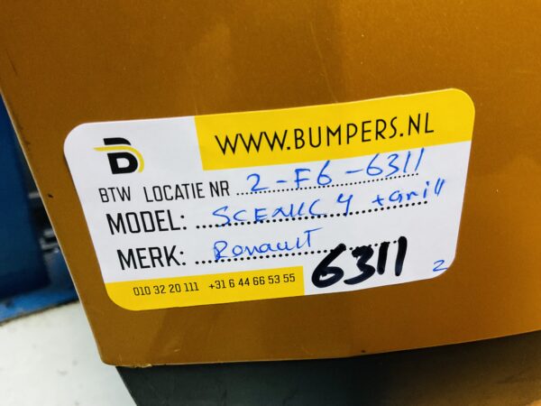 BUMPER Renault Scenic 4 + Grill VOORBUMPER 2-F6-6311z