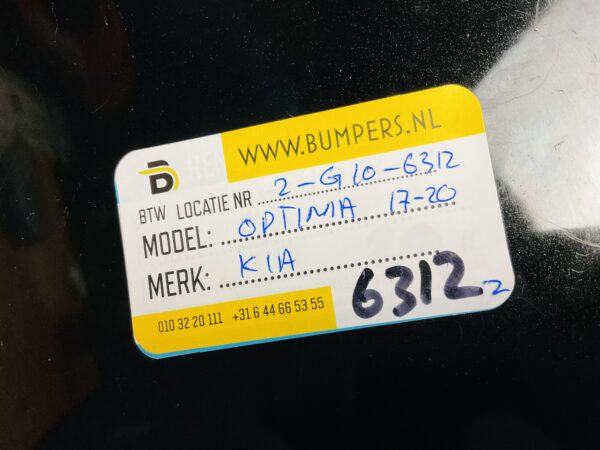 BUMPER Kia Optima 2017-2020 VOORBUMPER 2-G10-6312z