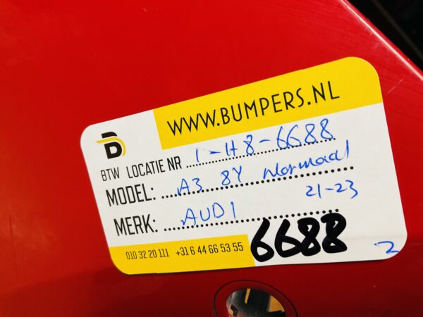 BUMPER Audi A3 8Y Normaal 2021-2023 VOORBUMPER 1-H8-6688z