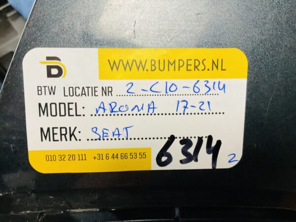 BUMPER Seat Arona 2017-2021 VOORBUMPER 2-C10-6314z