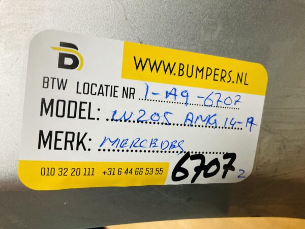 BUMPER Mercedes C Klasse W205 AMG 2014-2019 VOORBUMPER 1-A9-6707z