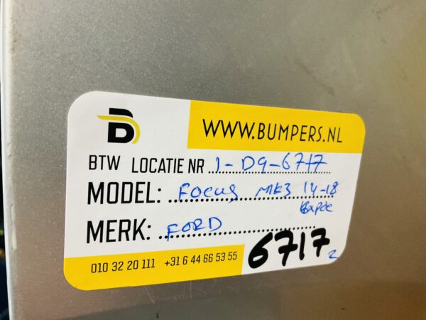 BUMPER Ford Focus MK3 4xpdc 2014-2018 VOORBUMPER 1-D9-6717z